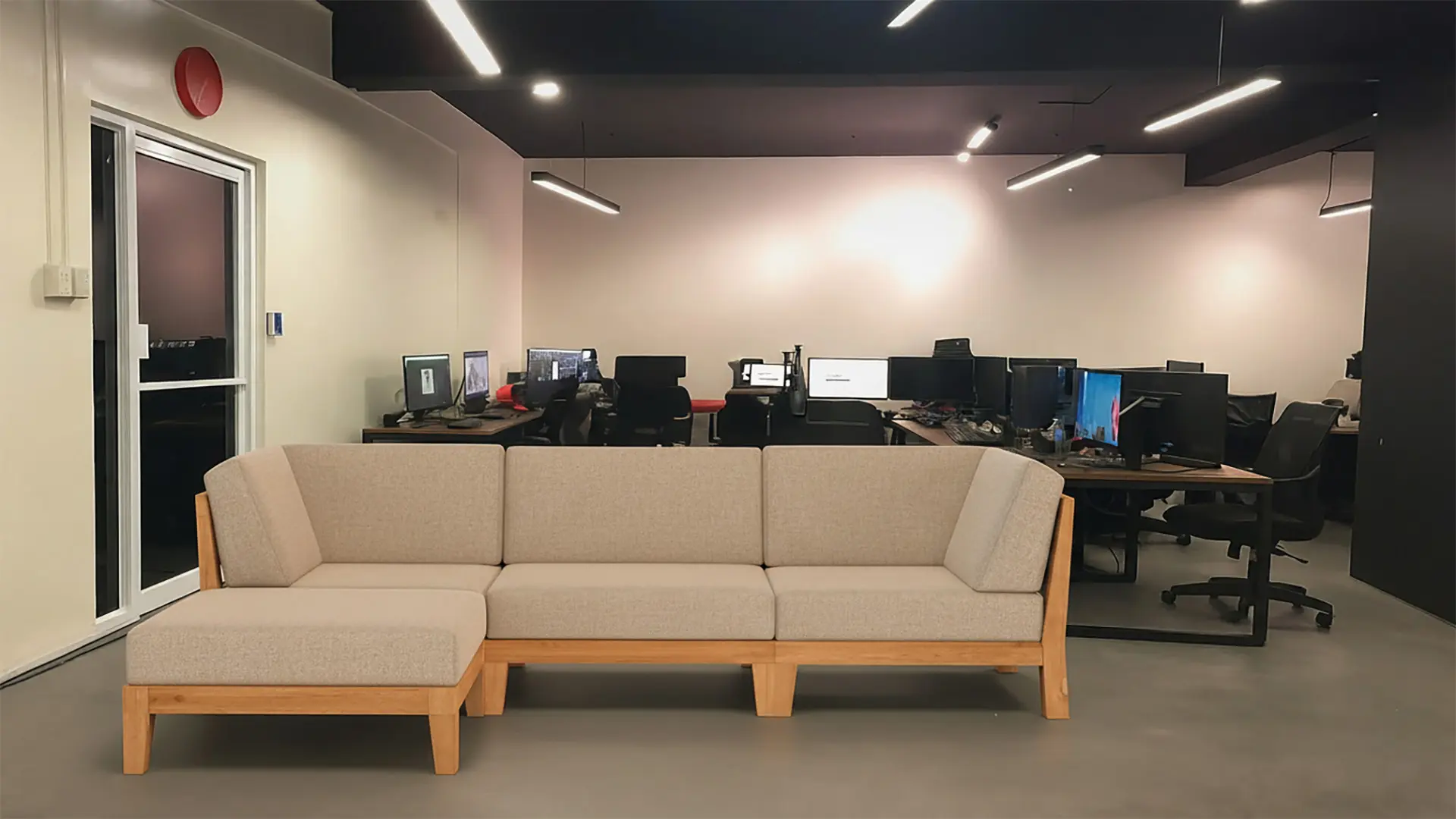 AR Furniture Configuration - Office Space with Sectional Sofa