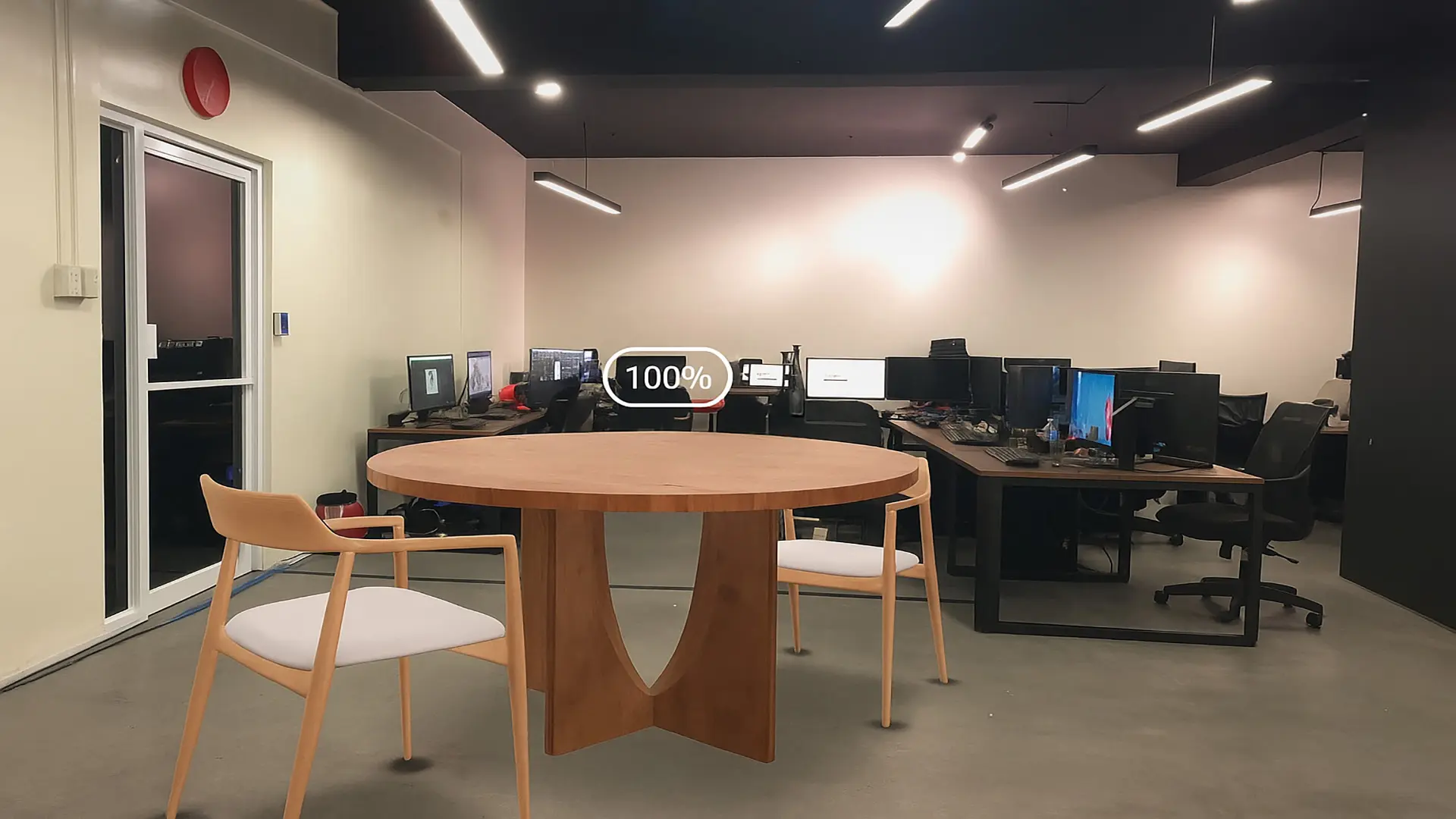 AR Furniture Configuration - Office Space with Round Table
