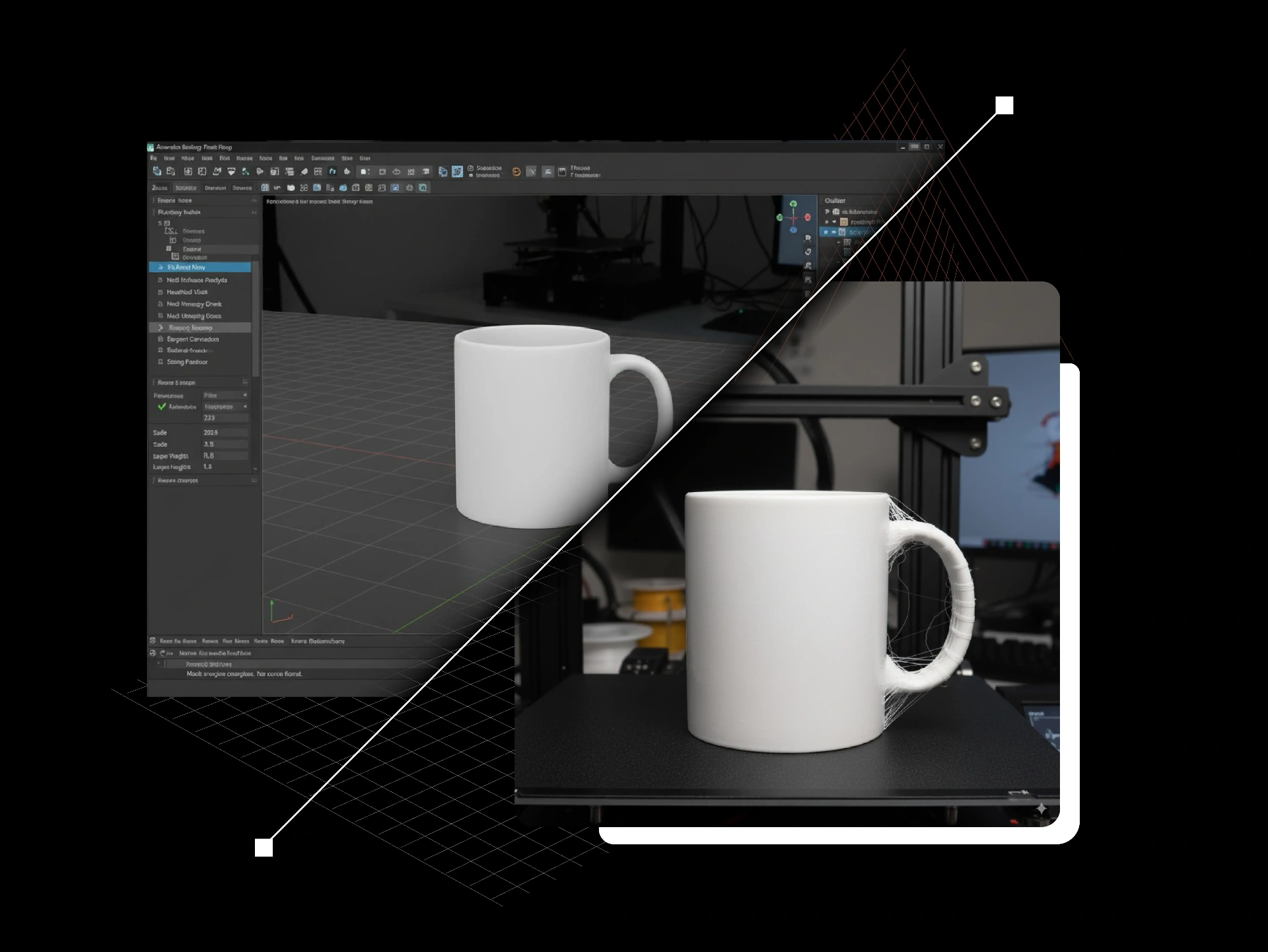 3D Coffee Mug Model - Print-ready design with optimized geometry