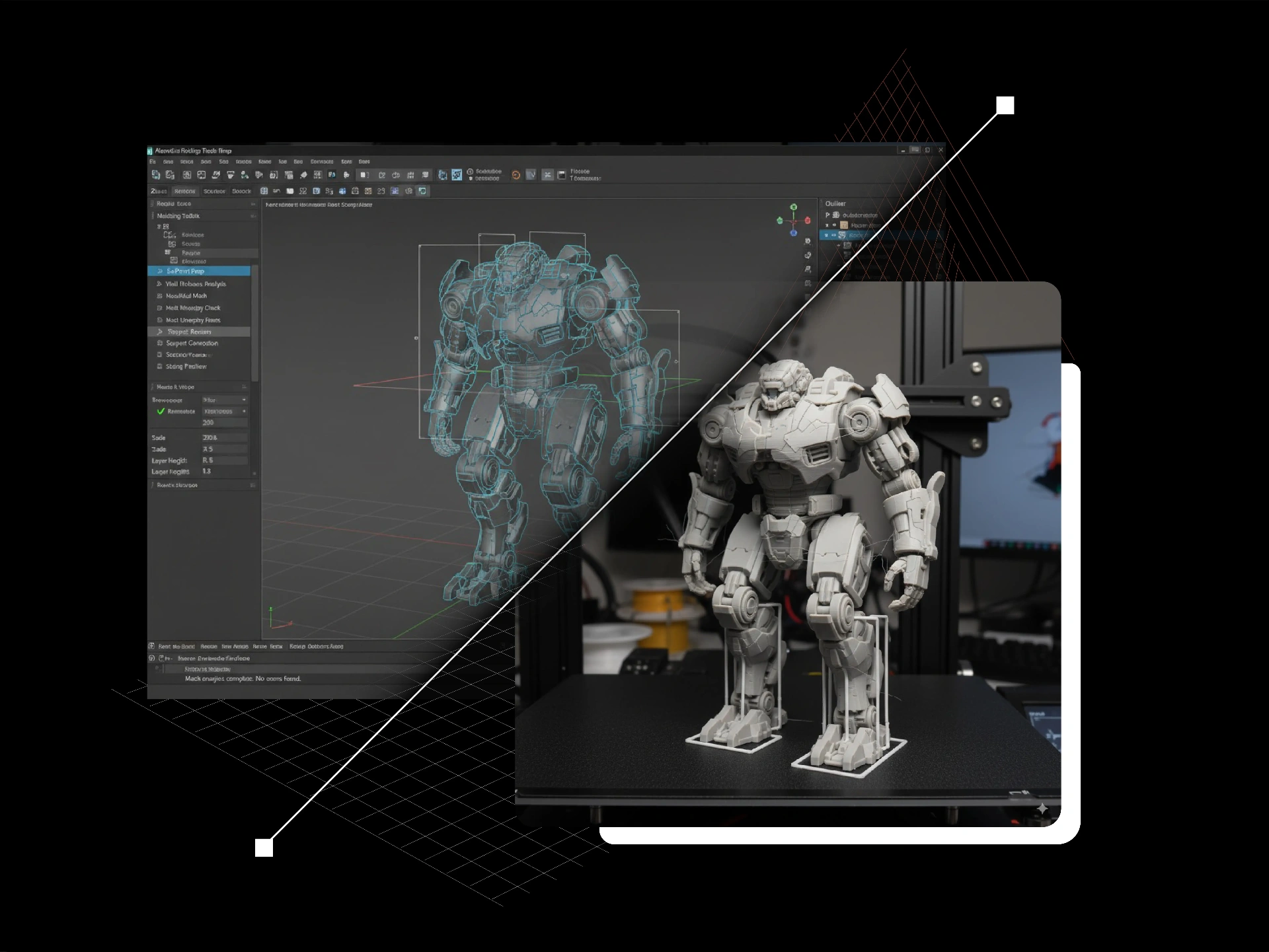 3D Mech Suit Model - Advanced mechanical design with detailed components