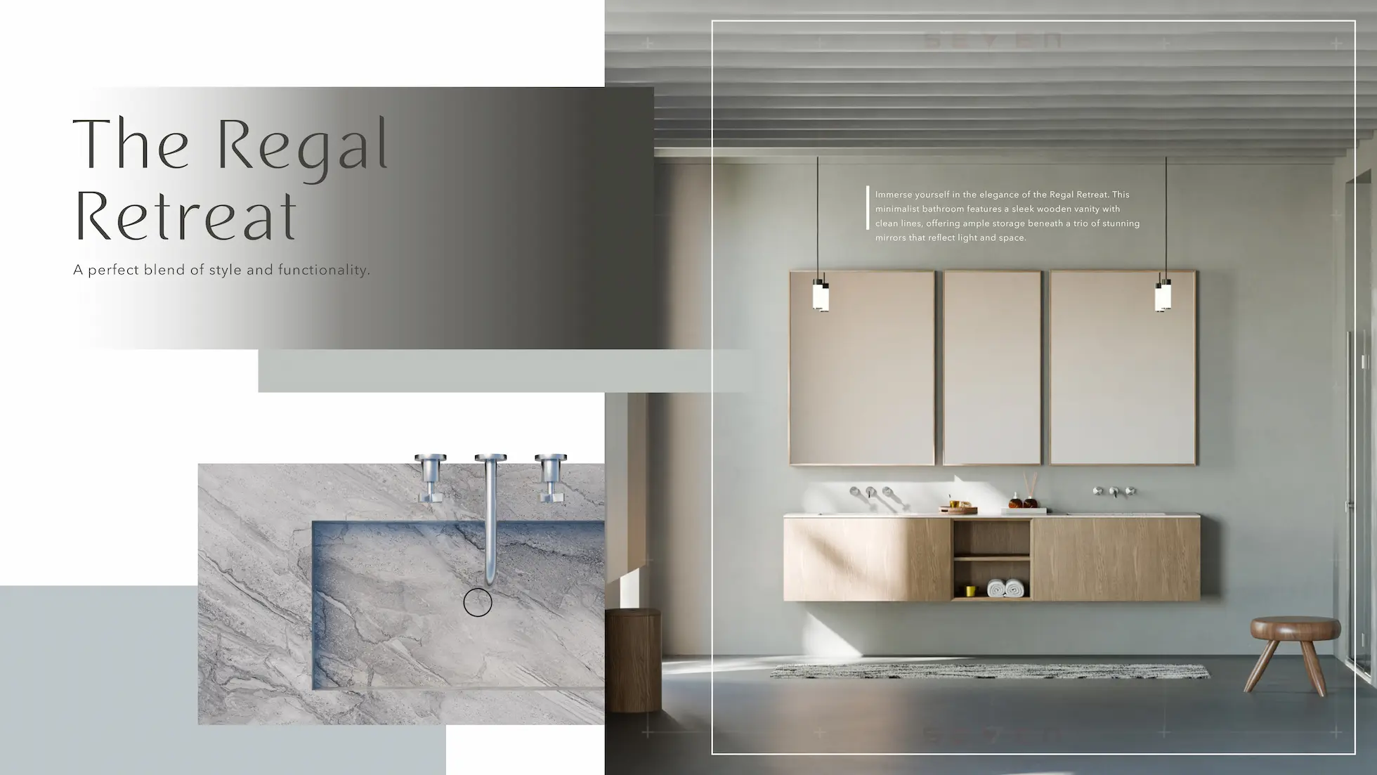 The Regal Retreat - Functional elegance with mixed materials